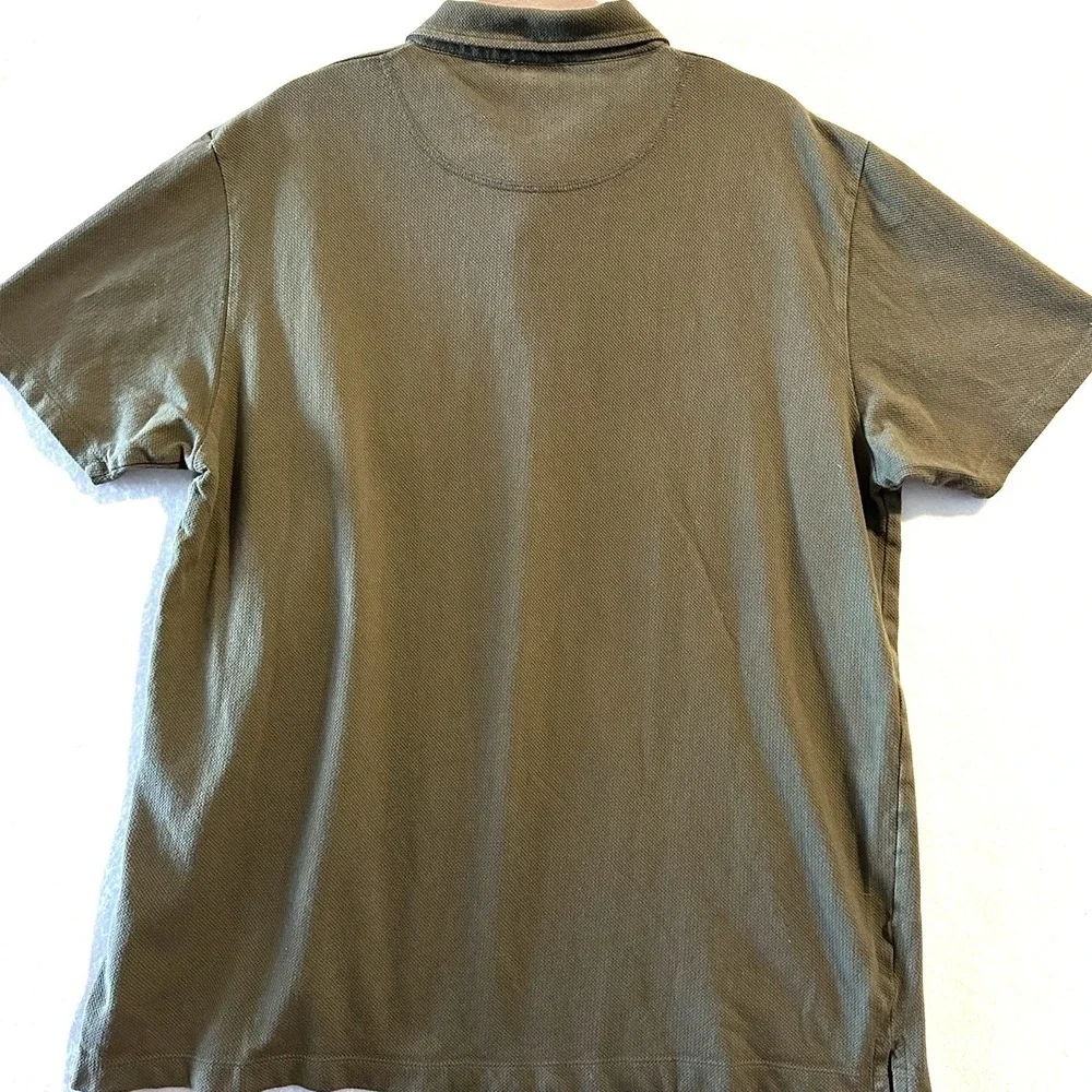 Sunspel Olive Green Polo Shirt - Picture 8 of 8
